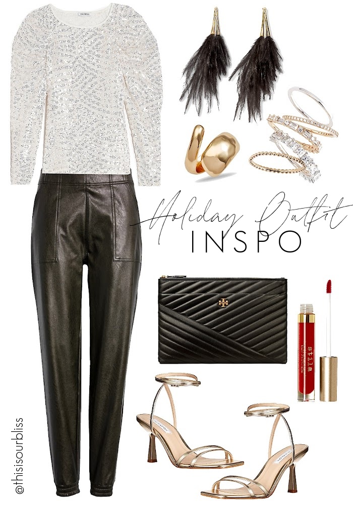 How to wear Sequin Pants for the Holidays - Glamourim
