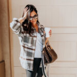 Plaid shacket & spanx - This is our Bliss copy