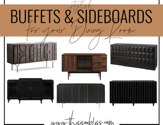 Stylish Buffets & Sideboards for your Dining Room - Dining Room Refresh - This is our Bliss copy