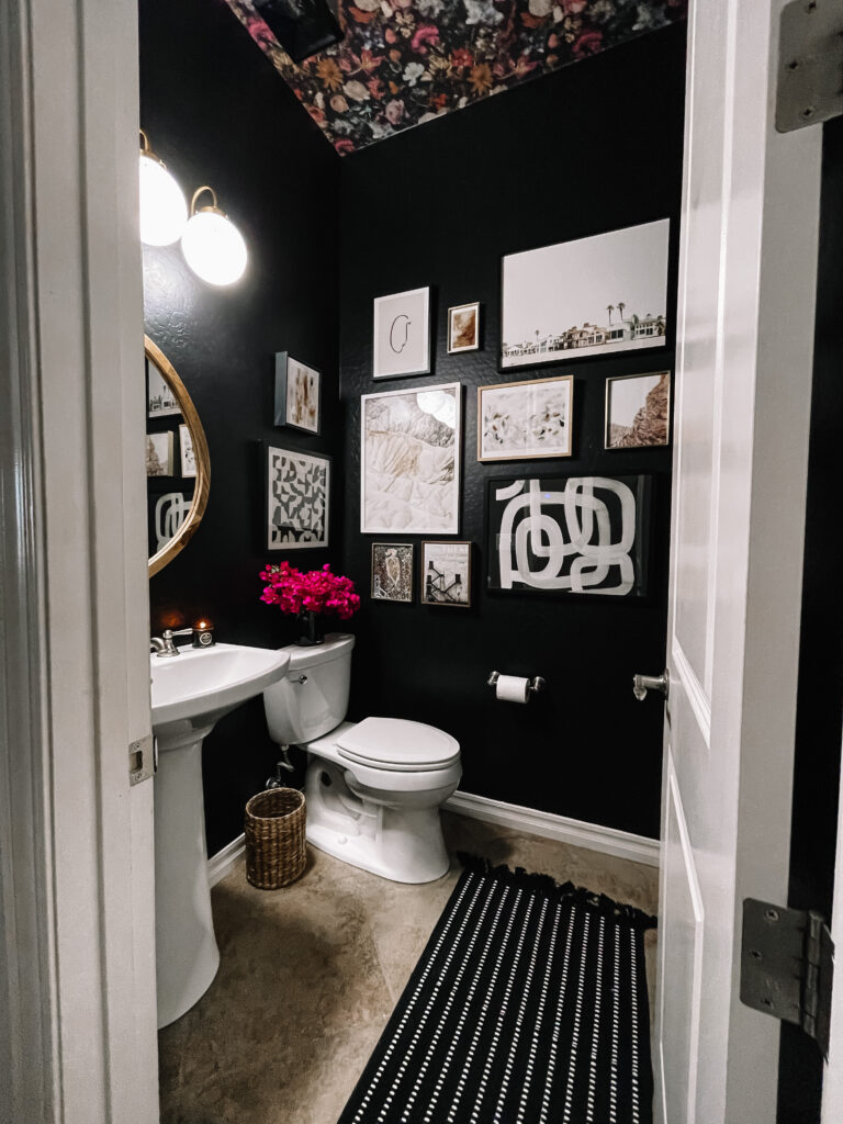 Drama Queen Powder Room Reveal - This is our Bliss