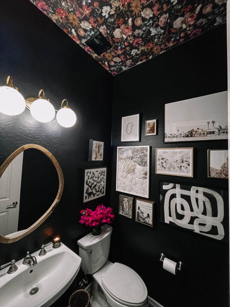 Drama Queen Powder Room Reveal - This is our Bliss