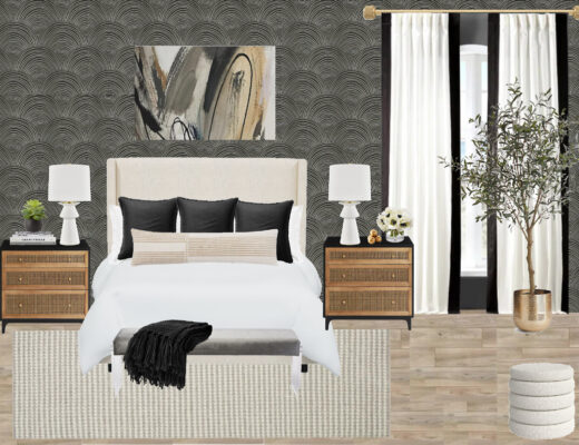 This is our Bliss ORC Fall 2022 Design Board - Primary Bedroom