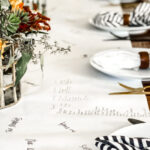 Great way to SAVE $$ on your budget with pretty wrapping paper table runners!  Just cut to size & lay…