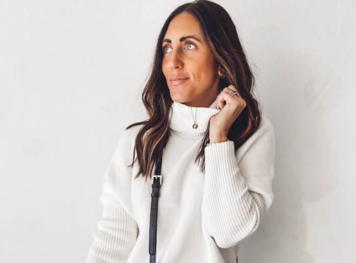 winter white sweaters - cozy winter white sweaters - white sweater outfit ideas - This is our Bliss