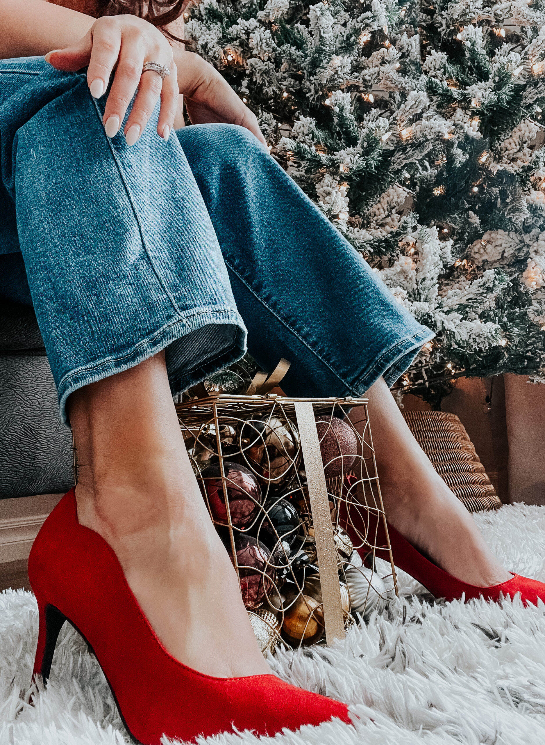 How to wear red for the holidays - ways to wear holiday red - This is our Bliss