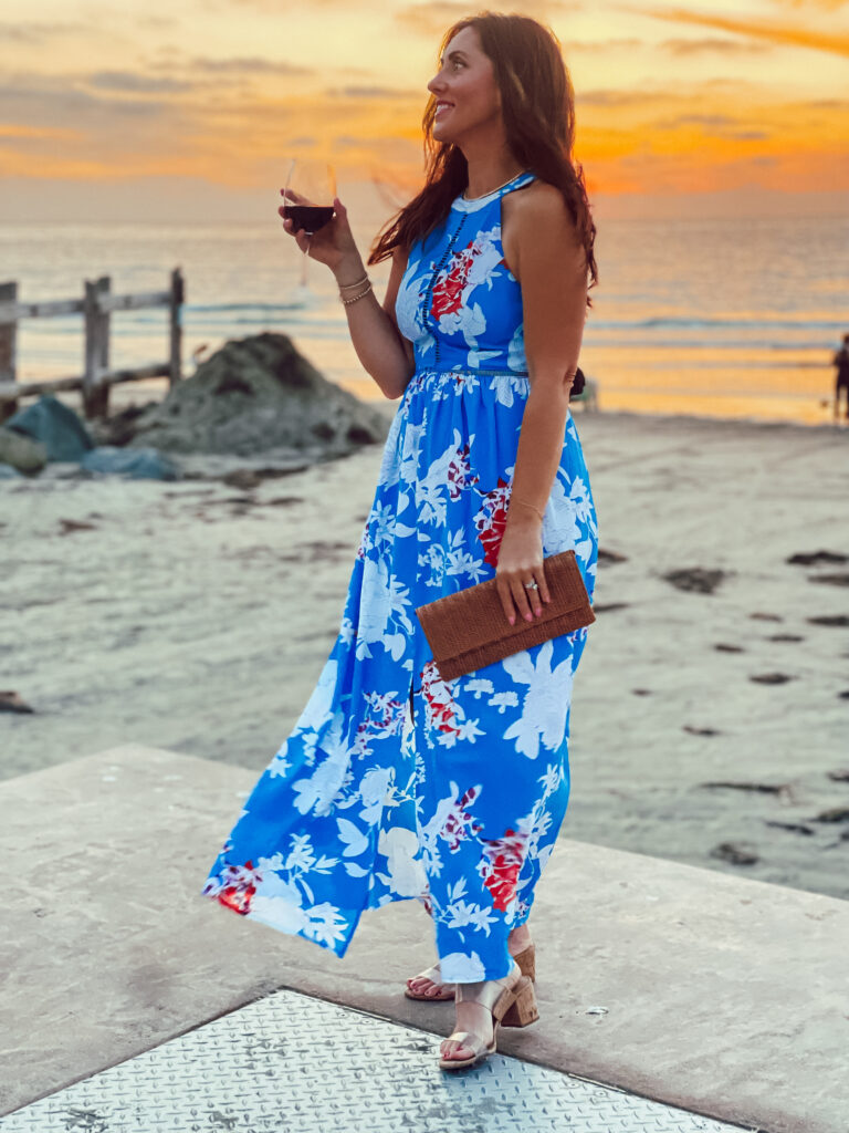 beach dress and woven clutch - la jolla shores - This is our Bliss