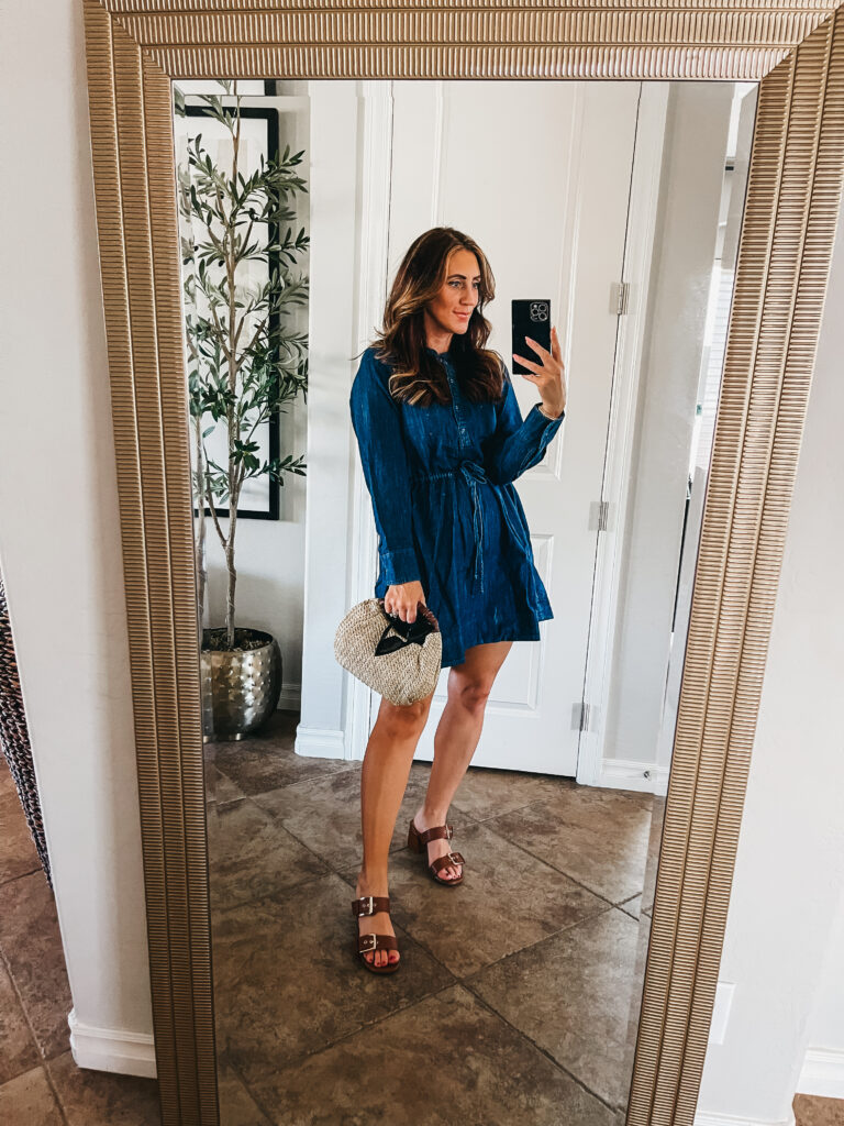 Walmart denim dress - J Crew look for less - This is our Bliss
