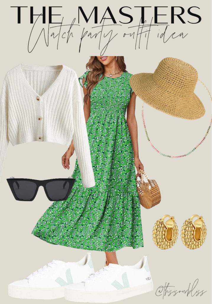 What to Wear to a Masters Party - masters themed party - golf watch party outfit idea - This is our Bliss
