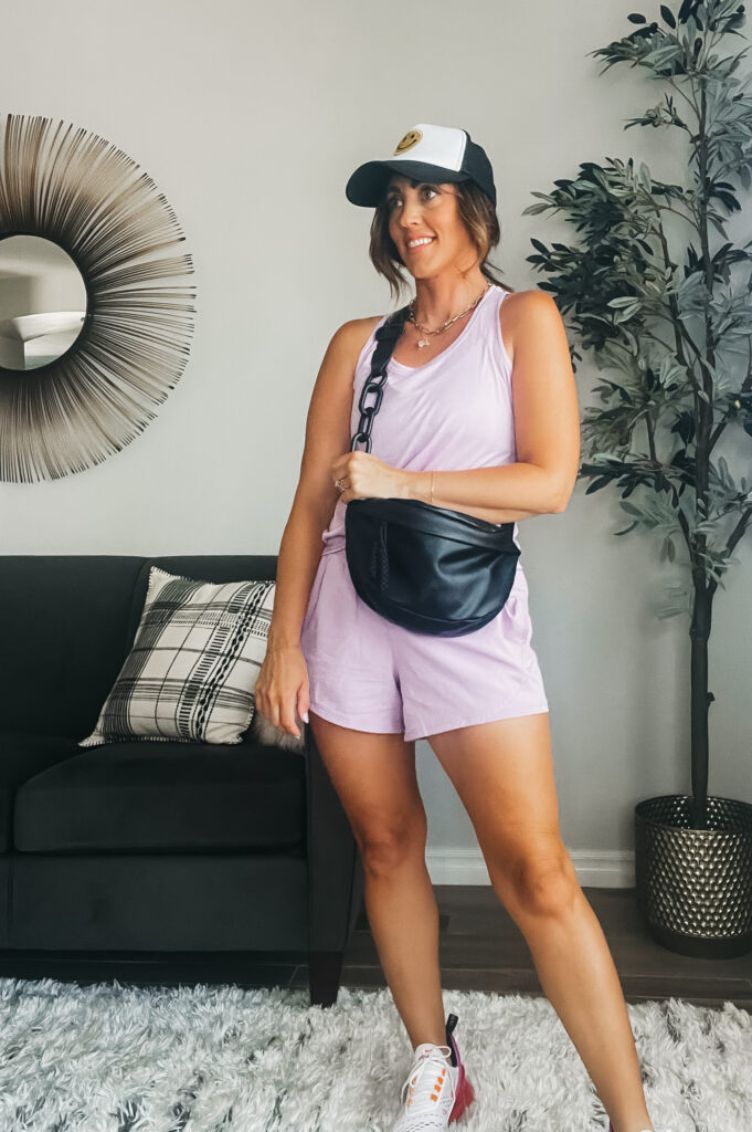 athleisure tank & short set - under $15 - wearing size small - Walmart finds - This is our Bliss