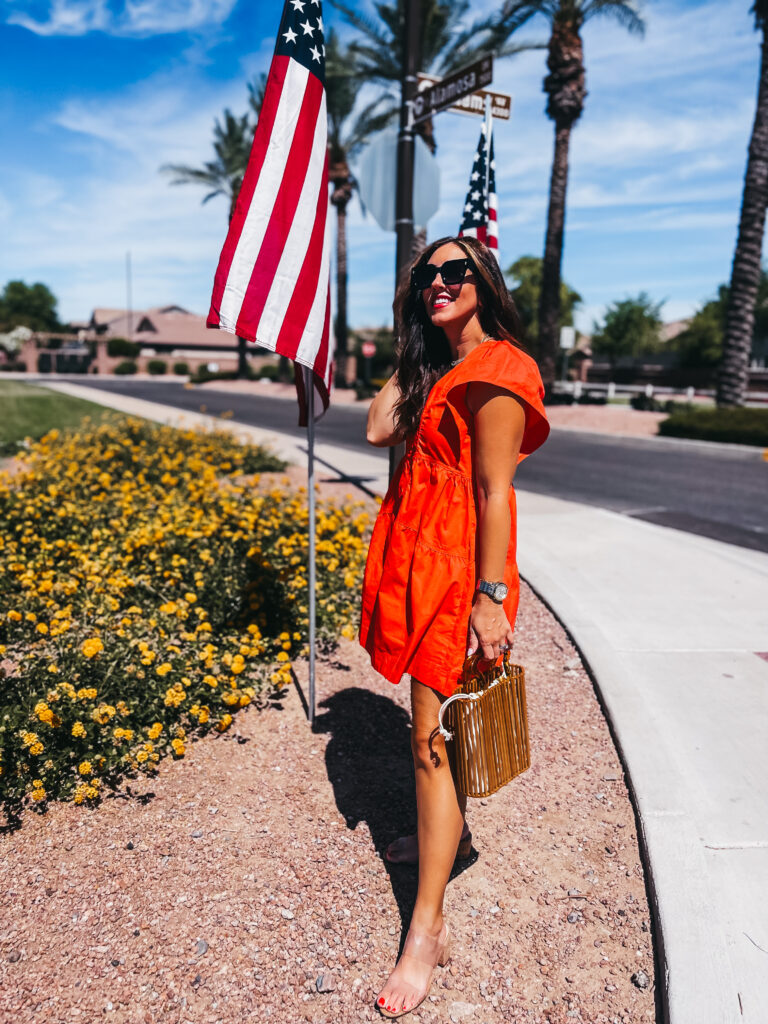 red dress for the 4th of July - fourth of July outfit ideas - This is our Bliss #4thofjulyoutfits