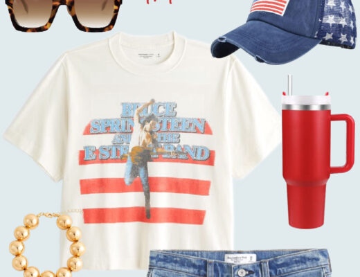 casually cool in a patriotic graphic tee - 4th of july outfit idea - 4th of July Style Guide // This is our Bliss