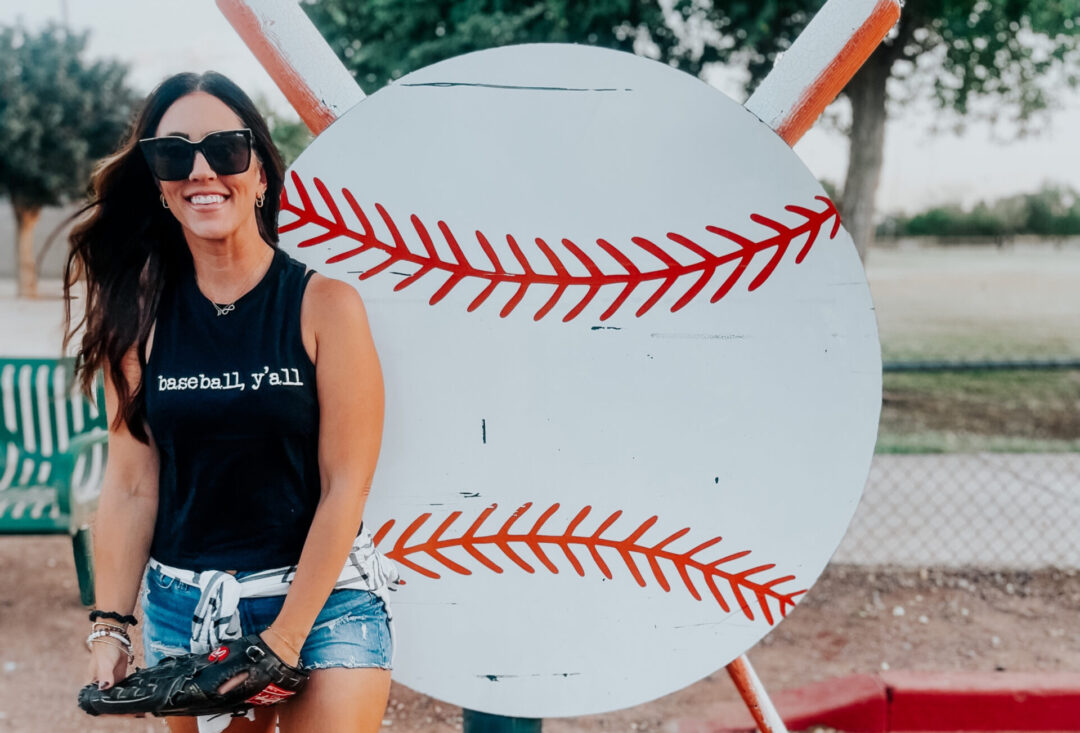 Baseball y'all tank - real life baseball mom outfit idea - This is our Bliss