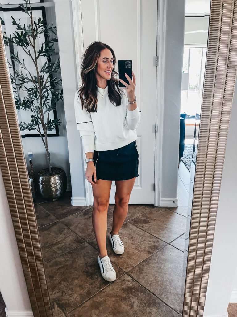 Target tuesday try on haul - athlesire set with skirt & crewneck sweatshirt - This is our Bliss