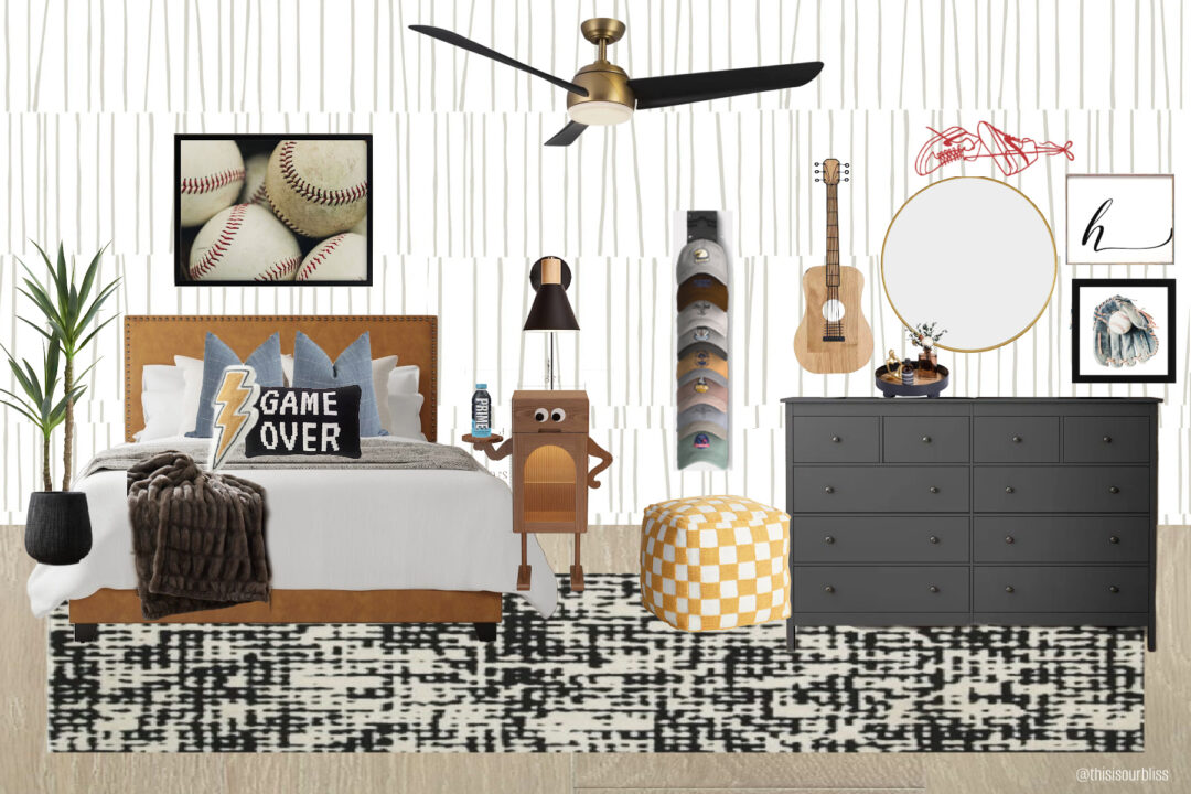 Tween Boy Room Refresh Design - This is our Bliss