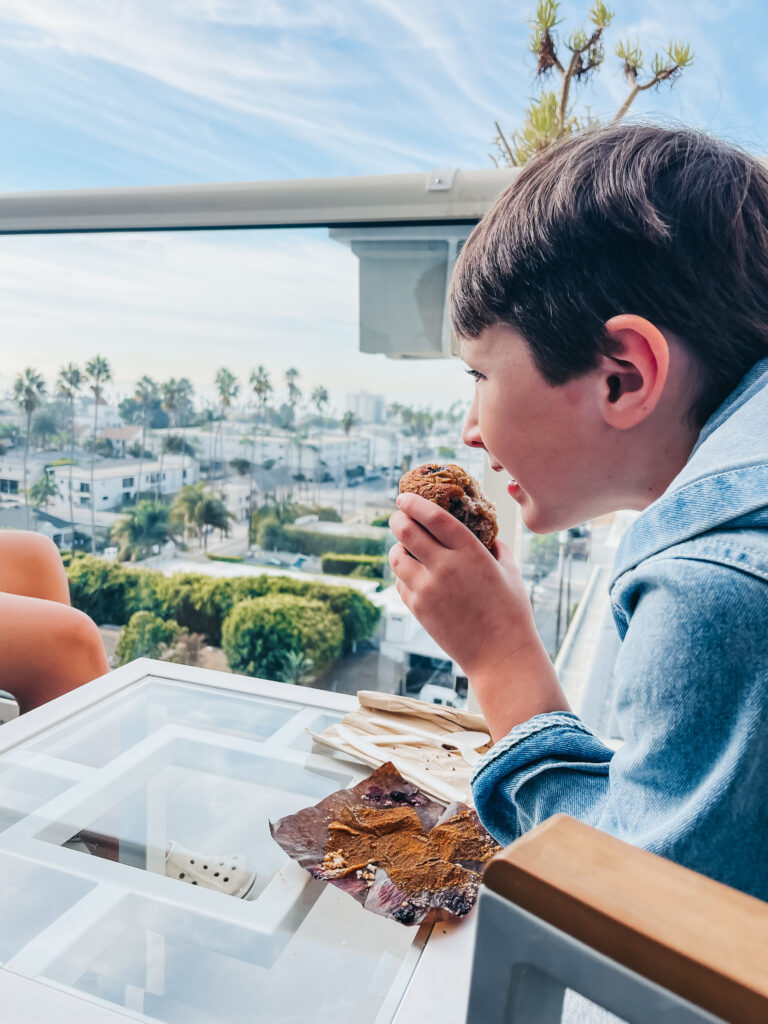 Hyatt Centric Delfina Santa Monica - This is our Bliss - breakfast on the balcony