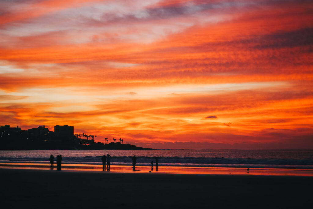 January sunset at la jolla shores beach - This is our Bliss