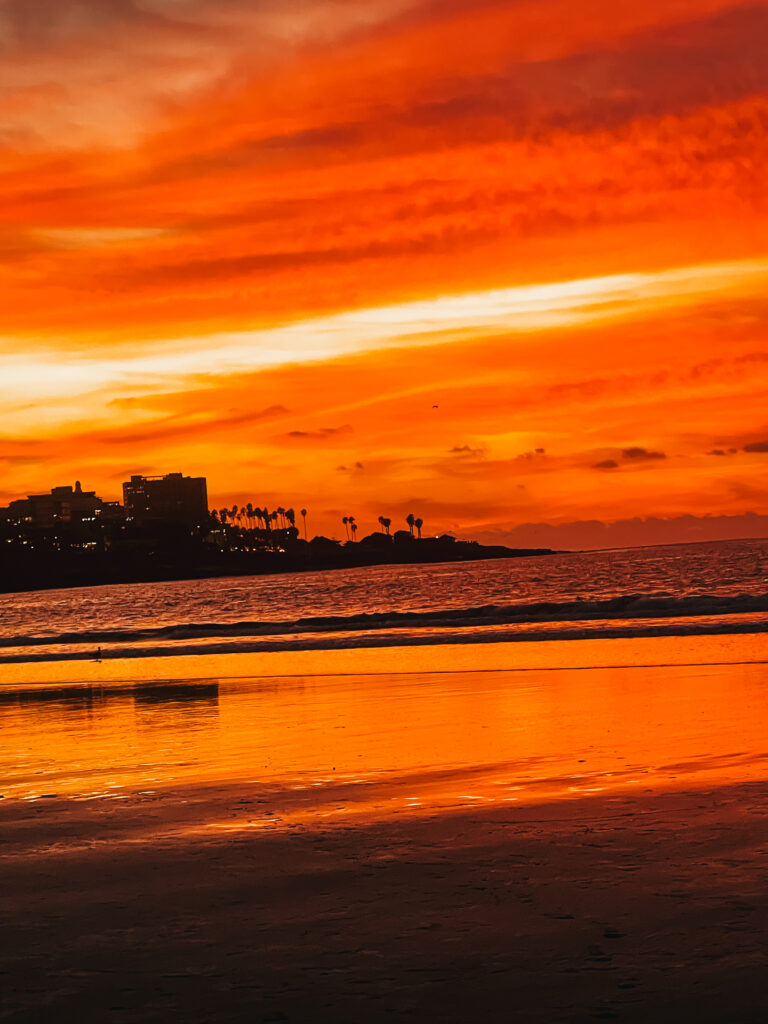 sunset at La jolla shore beach - This is our Bliss