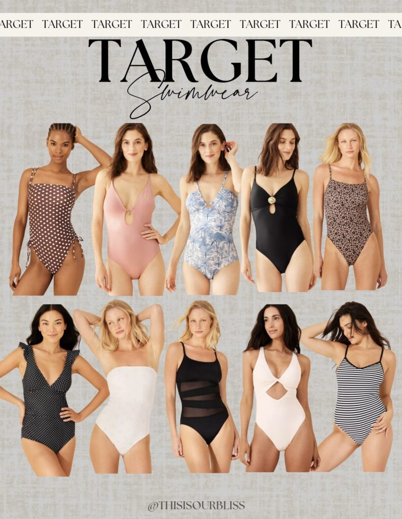 Target Tuesday - one piece swimsuits from Target - This is our Bliss