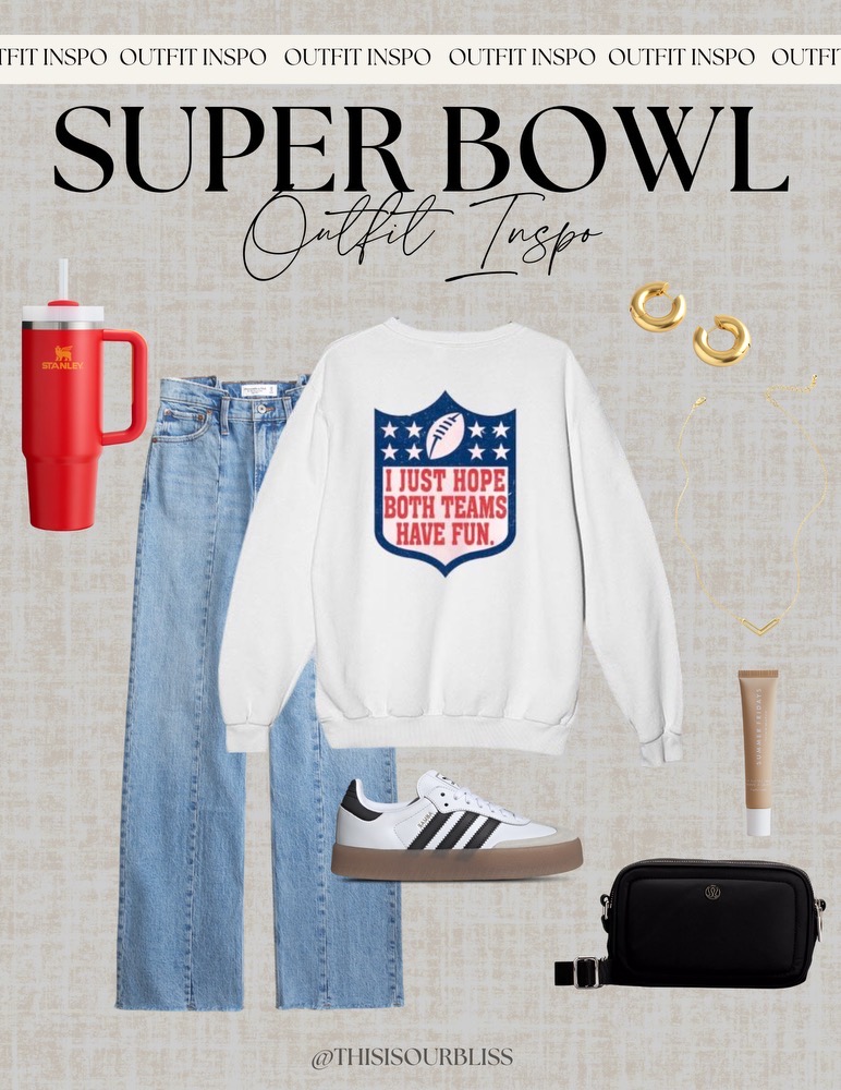 Go Sports Sweatshirt - super bowl outfit ideas - This is our Bliss