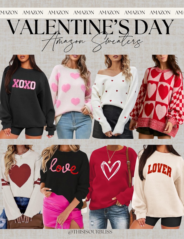 Amazon Valentine's Day sweaters - This is our Bliss