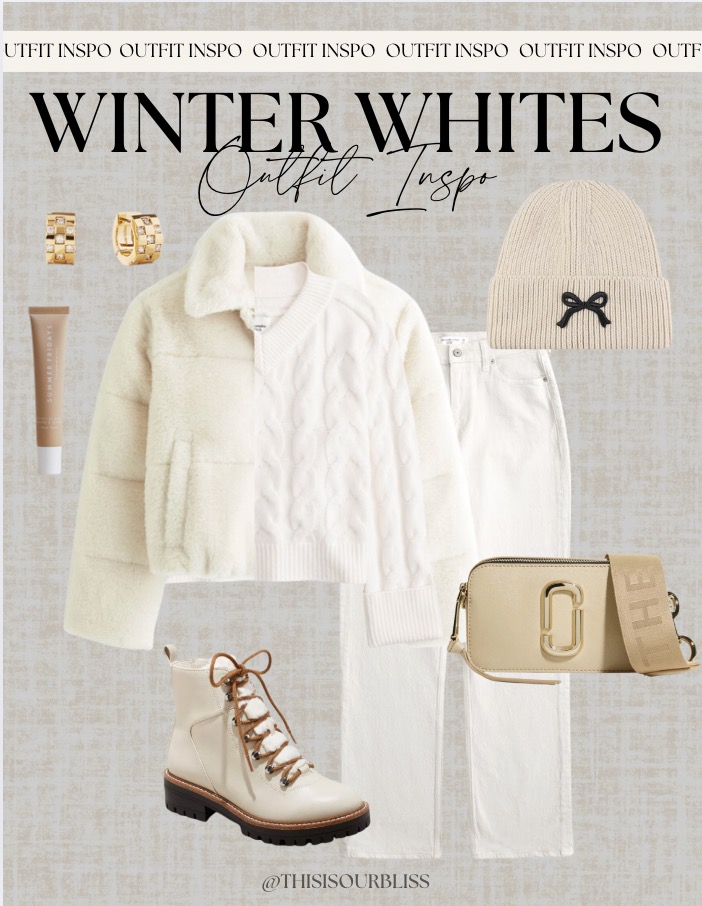 Winter White Outfit Idea - This is our Bliss