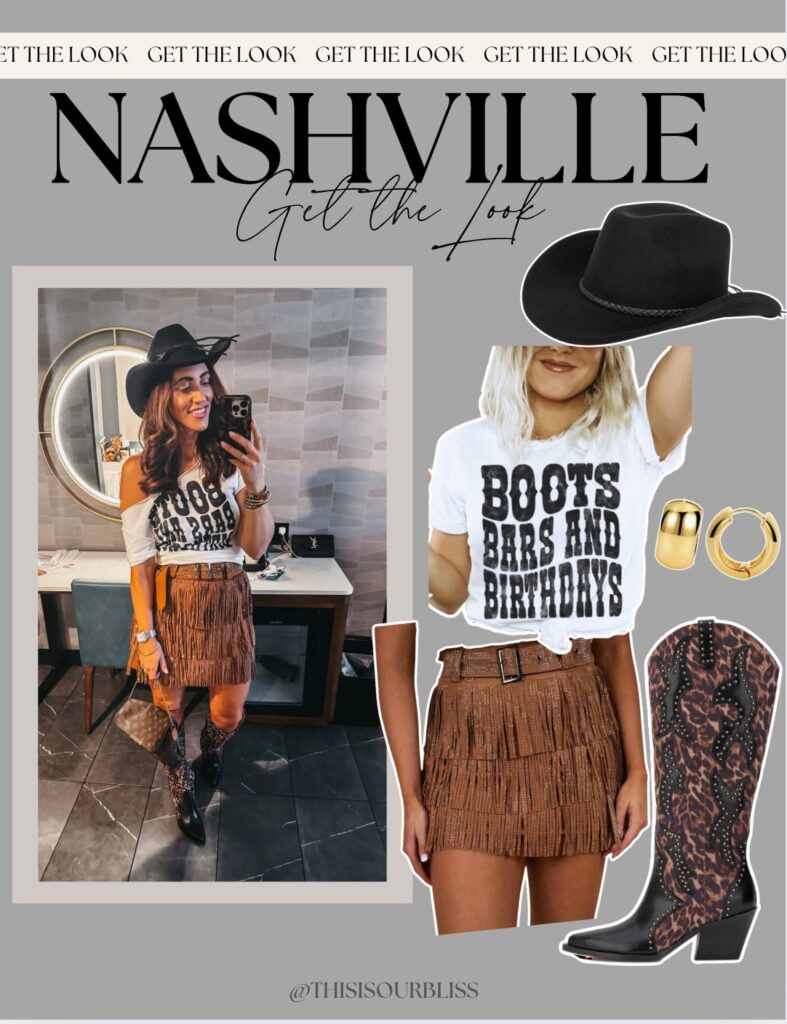 Brunch & broadway outfit for 40th birthday in Nashville - Boots, Bars & Birthdays - This is our Bliss = what I packed and wore in Nashville