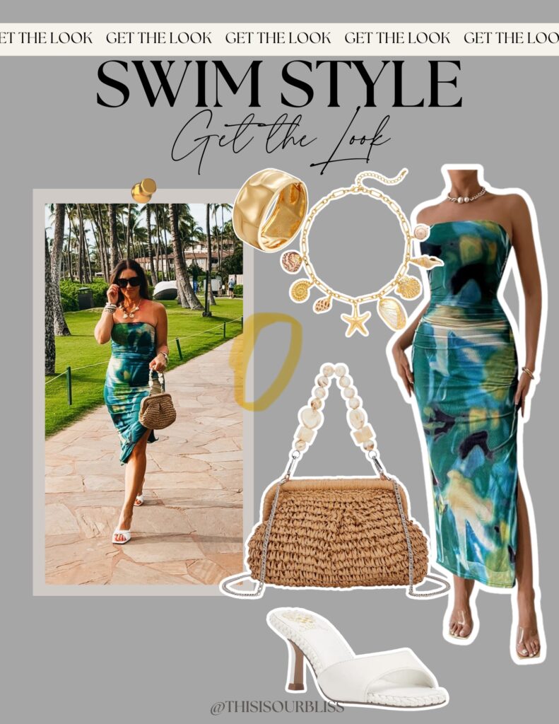 vacation outfit - dinner dress in Maui - This is our Bliss Get the look