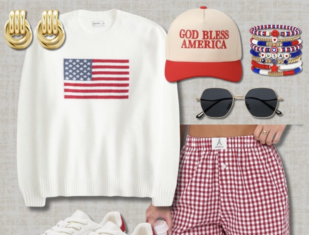 Patriotic style outfit idea - This is our Bliss #memorialdayoutfits #fourthofjulyoutfits