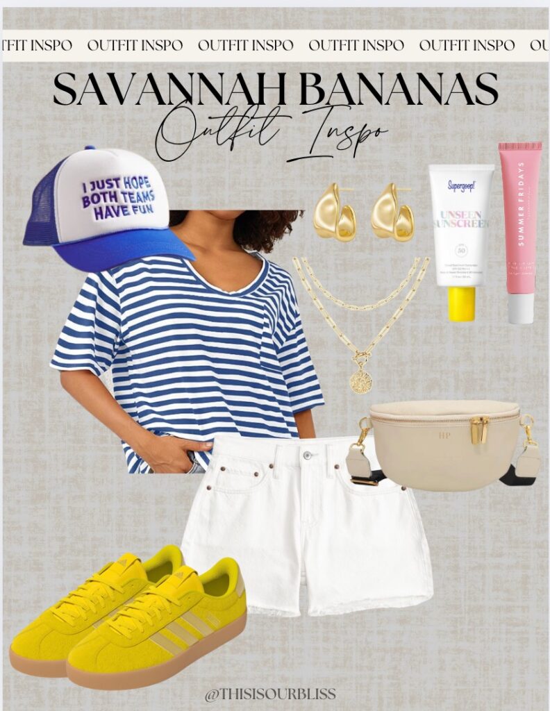 What to Wear to a Savannah Bananas Game - This is our Bliss - 