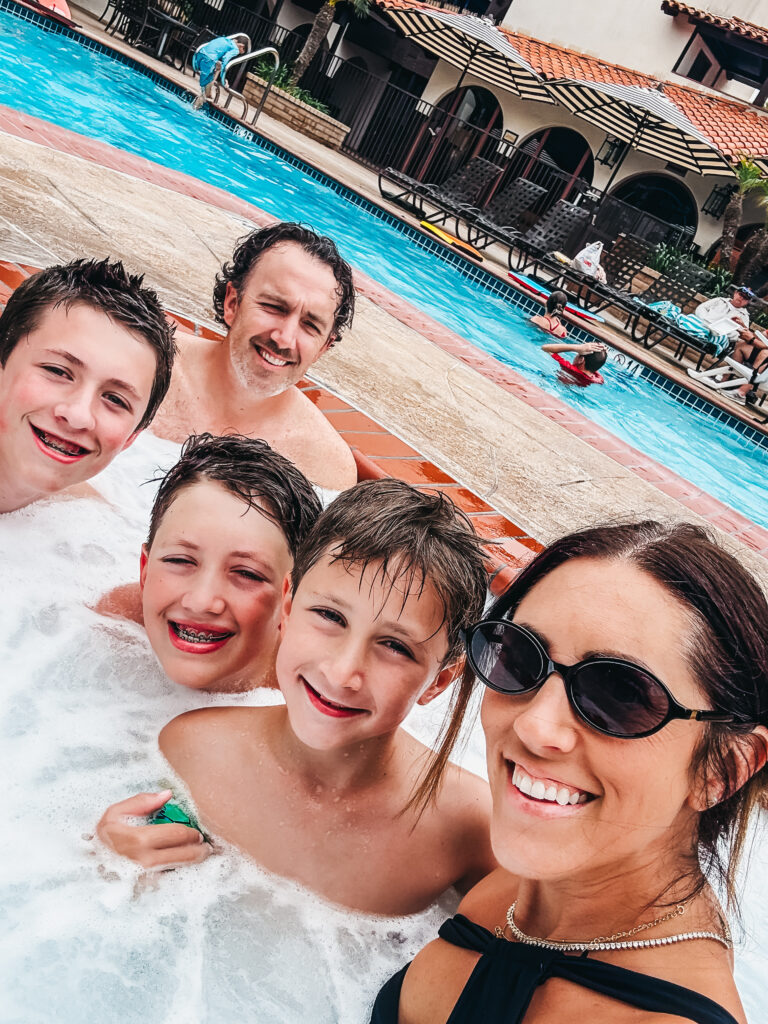 The pool at la jolla shores hotel - family vacation at the beach - This is our Bliss
