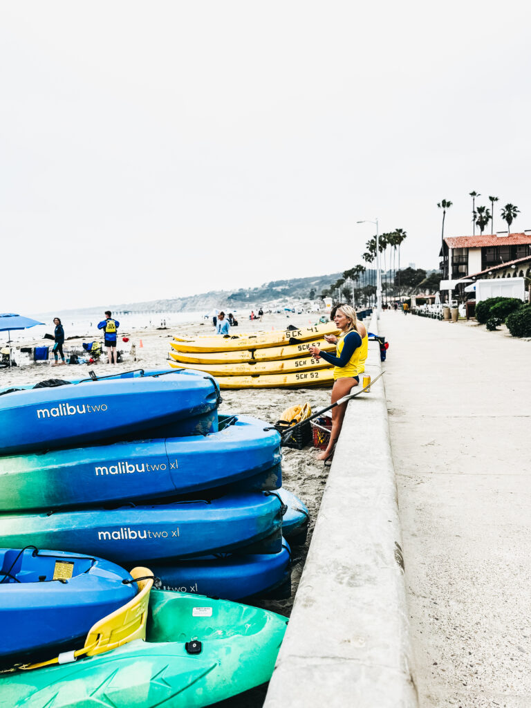 kayaking near La Jolla shores hotel - This is our Bliss