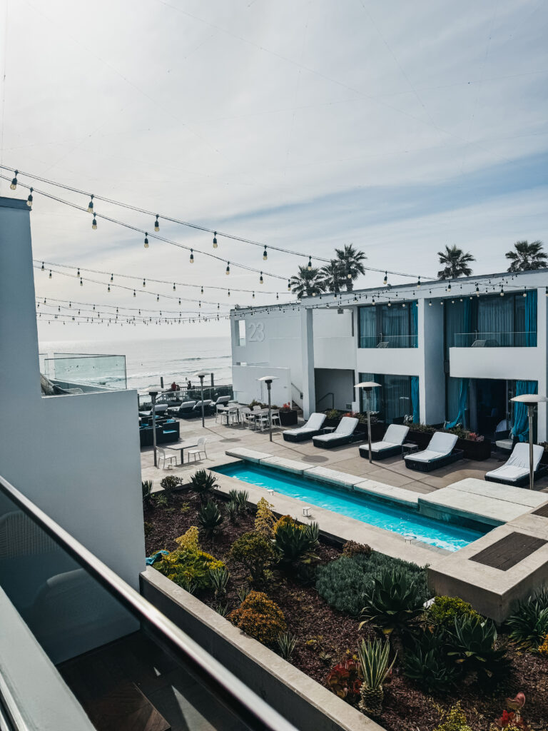 partial ocean view suite at Tower 23 Hotel, San Diego - girls getaway to the beach - This is our Bliss #pacificbeach