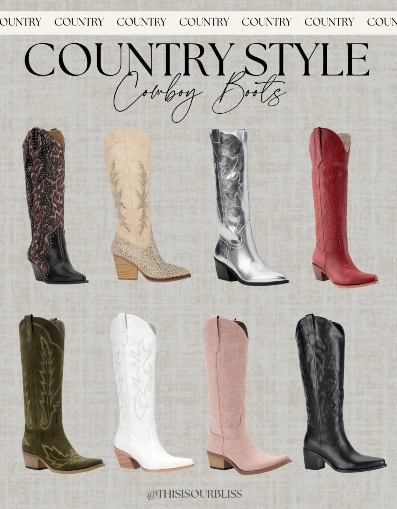 Cowboy Boot Roundup: Step Up Your Western Style - This is our Bliss #trendycowboyboots