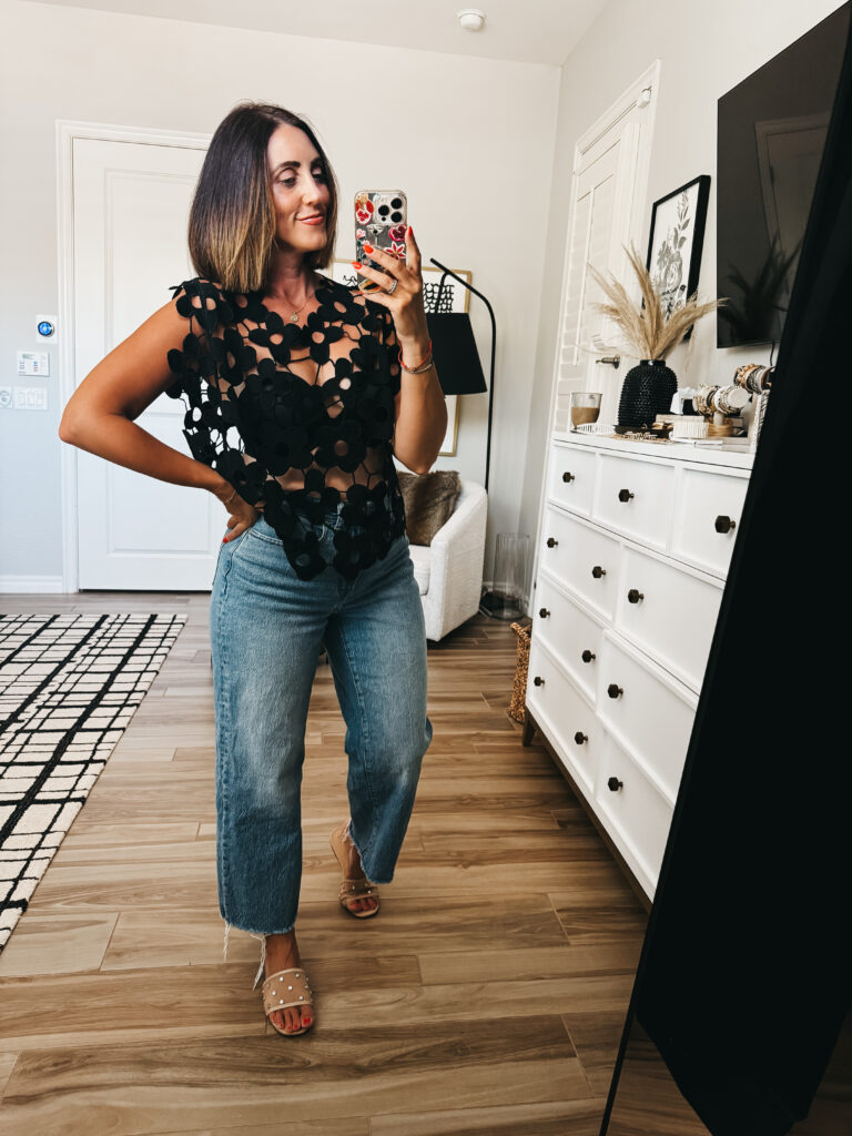 lace floral crochet top - Amazon - This is our Bliss