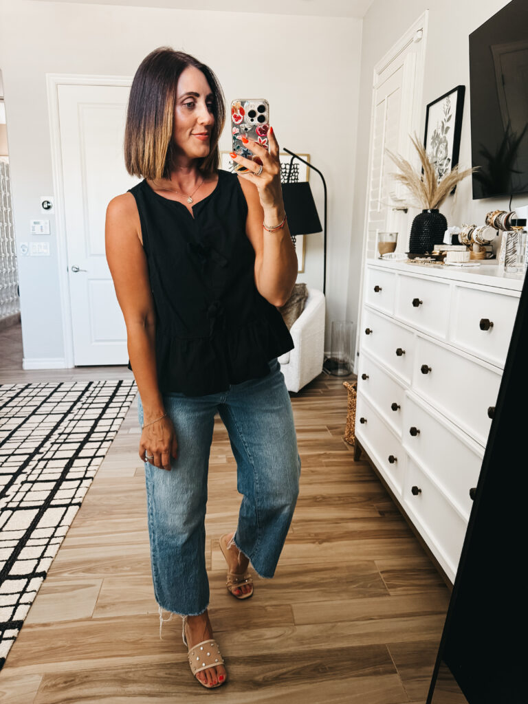 peplum bow front tank - this is our bliss