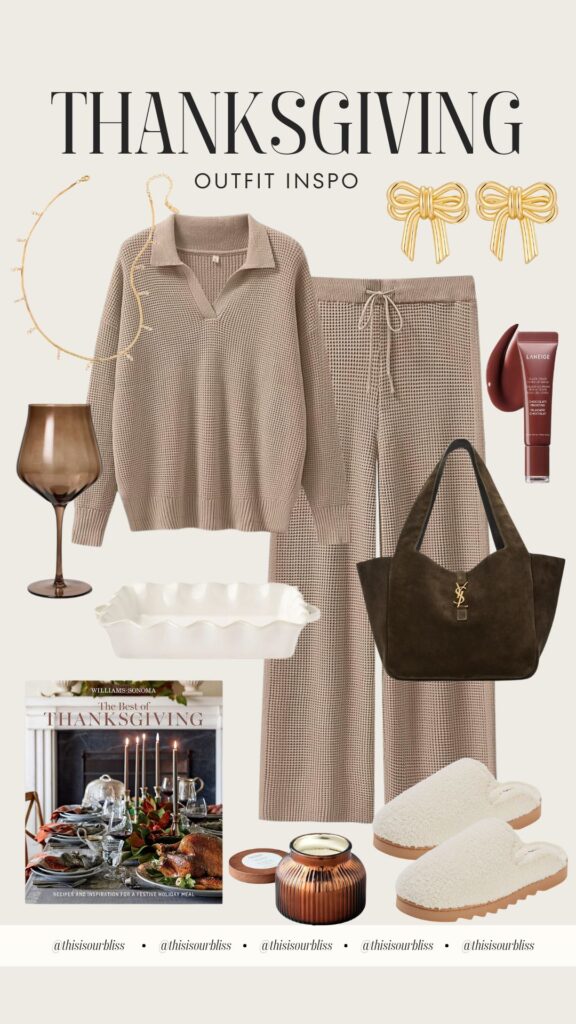 Complete Thanksgiving style guide // chic thanksgiving day outfit ideas - This is our Bliss #thanksgivingoutfitinspo