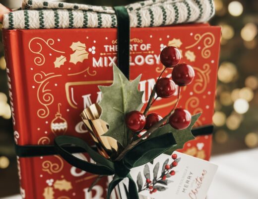 ‘Anything But Wine’ Hostess Gift Idea Part 2 // A Holiday Cocktail Book + Jigger - This is our Bliss