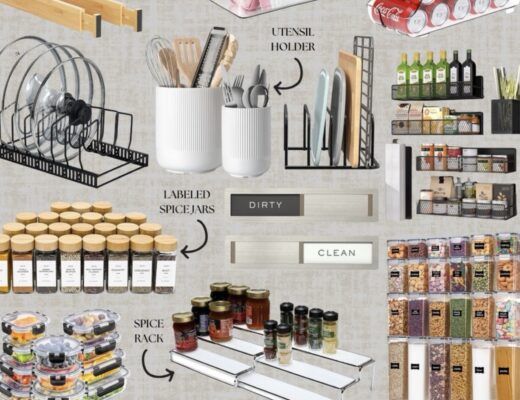 Kitchen, Fridge & Pantry Organizing Essentials to Start the New Year - This is our Bliss #kitchenorganization