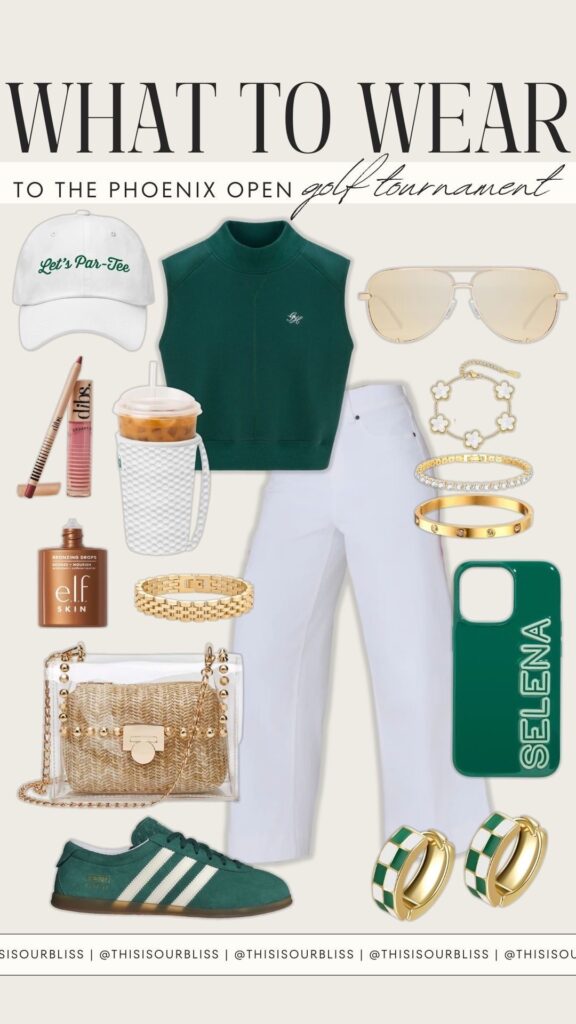 Waste Management Phoenix Open Outfit Ideas // Stylish & Sneaker-friendly Looks - what to wear to the WM PHX Open! - This is our Bliss