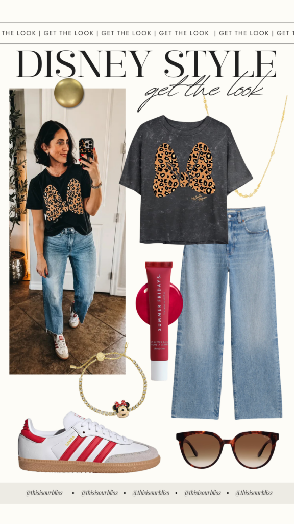 Outfit #3: Casual Minnie Graphic Tee - What I wore to Disneyland - This is our Bliss