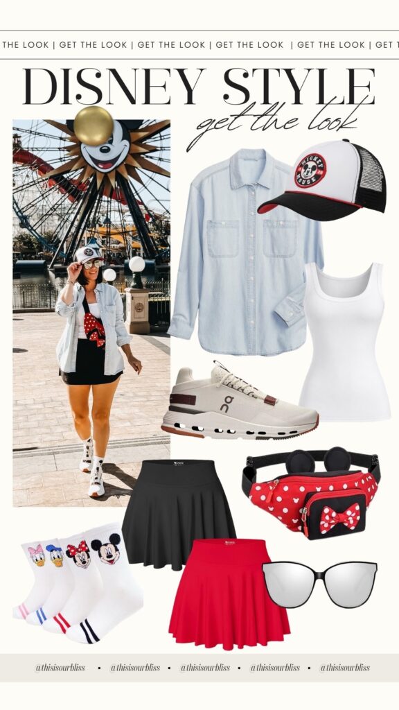 What I Wore to Disney: 5 Cute & Comfortable Outfit Ideas for the Parks - Disney outfit idea - This is our Bliss