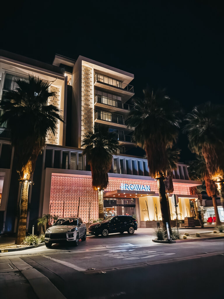 Kimpton Rowan Palm Springs Hotel for dinner at 4Saints - This is our Bliss