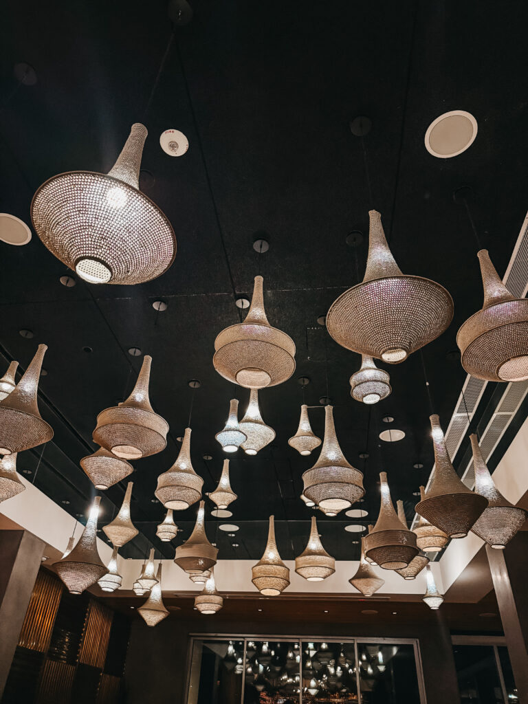 rooftop restaurant at Kimpton Rowan Palm Springs Hotel for dinner at 4Saints - This is our Bliss