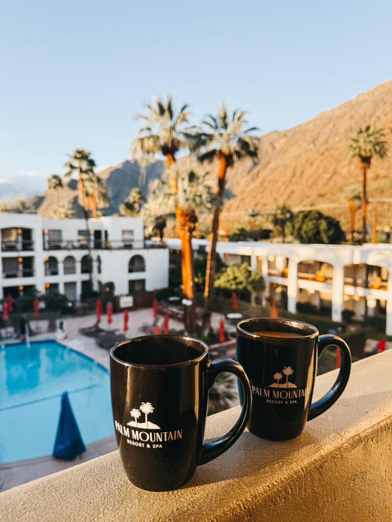 our pool & mountain view room - palm springs getaway - Palm mountain hotel & spa - This is our Bliss