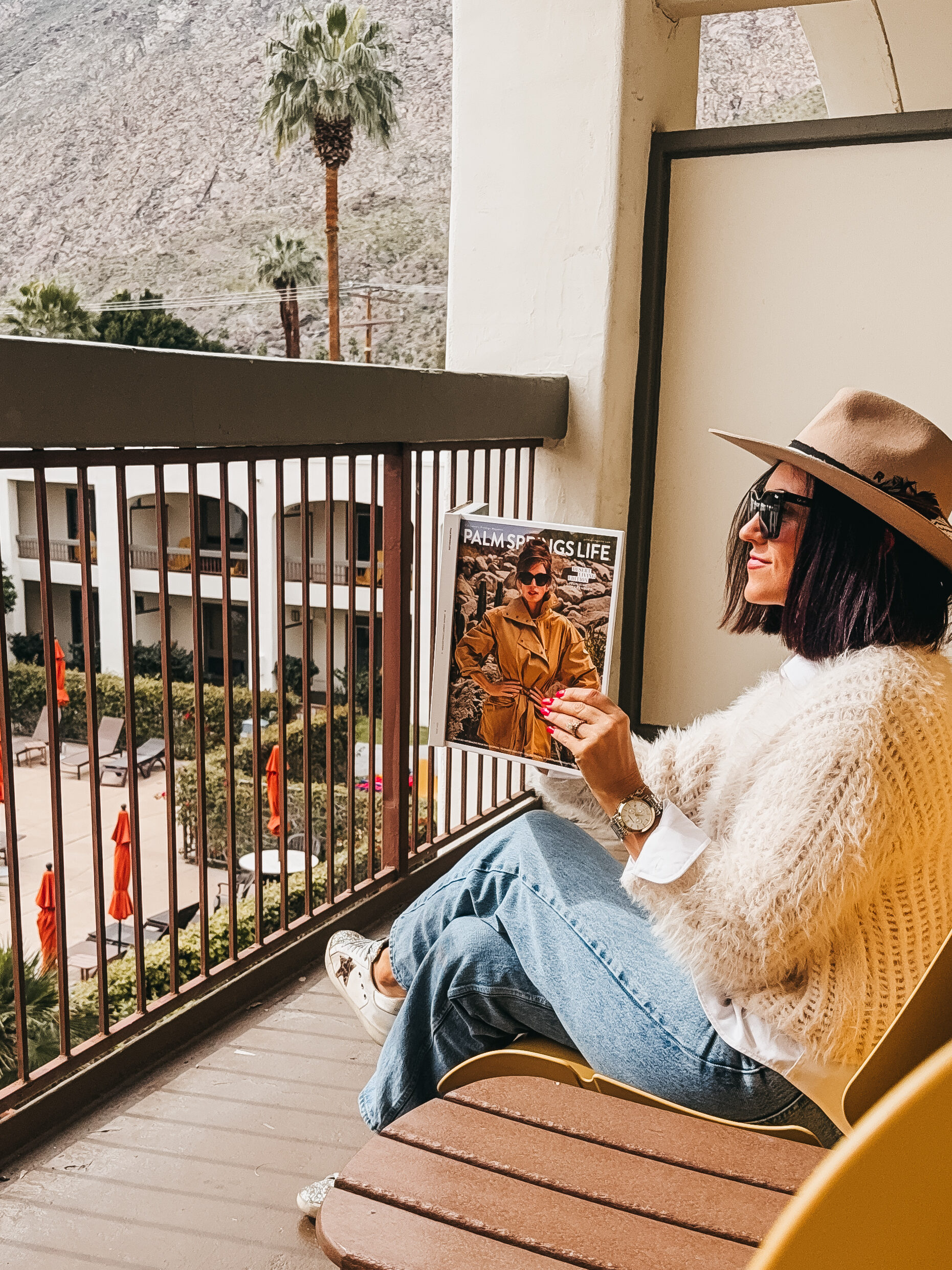 our pool & mountain view room - palm springs getaway - Palm mountain hotel & spa - This is our Bliss