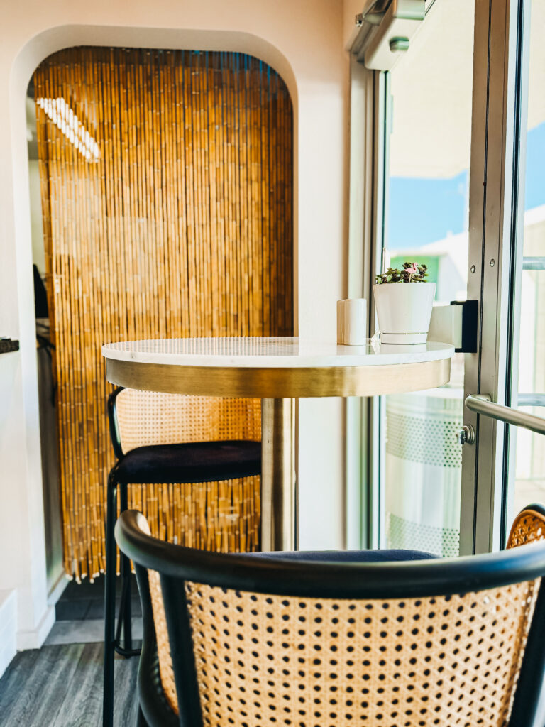 breakfast room at the SKylark hotel in palm springs - This is our Bliss