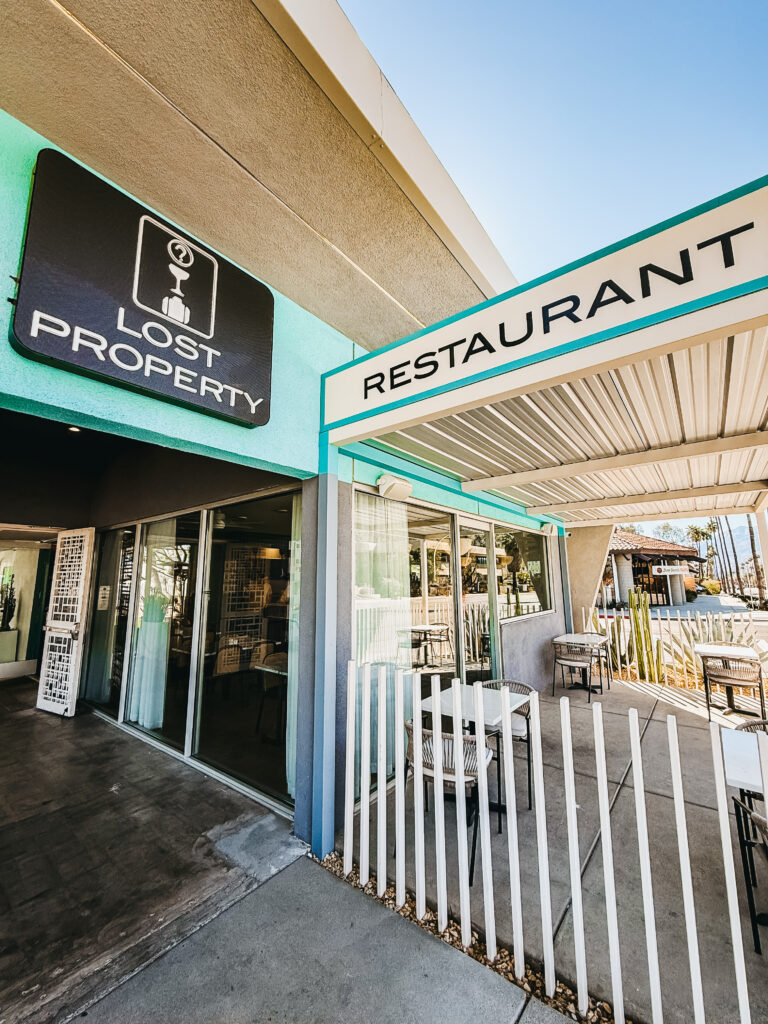 A Stylish Couples Getaway at the Skylark Hotel in Palm Springs - Lost Property Restaurant - This is our Bliss