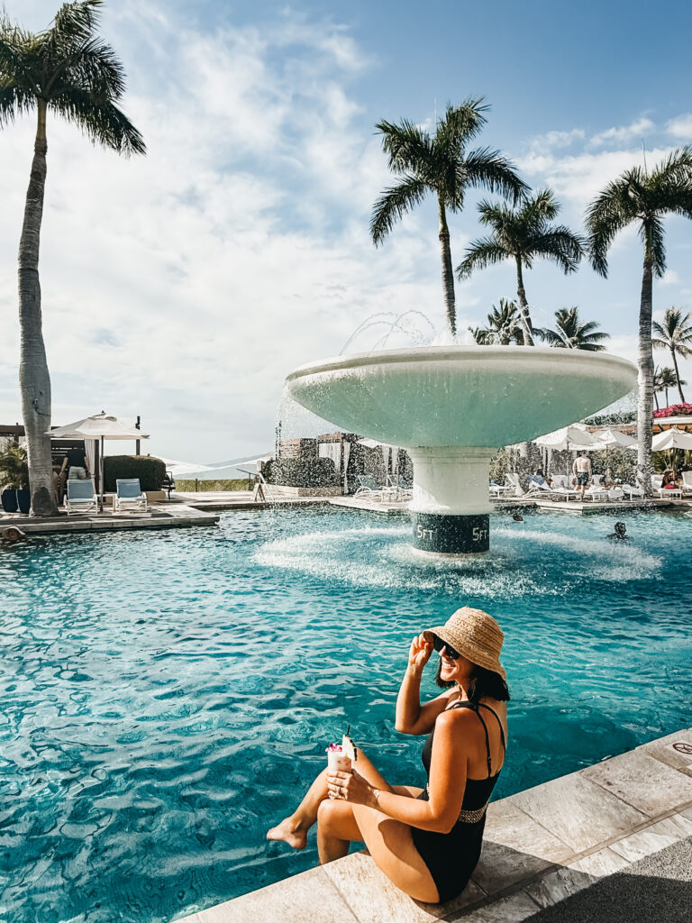 what i wore in Maui - chic poolside look in Maui - This is our Bliss