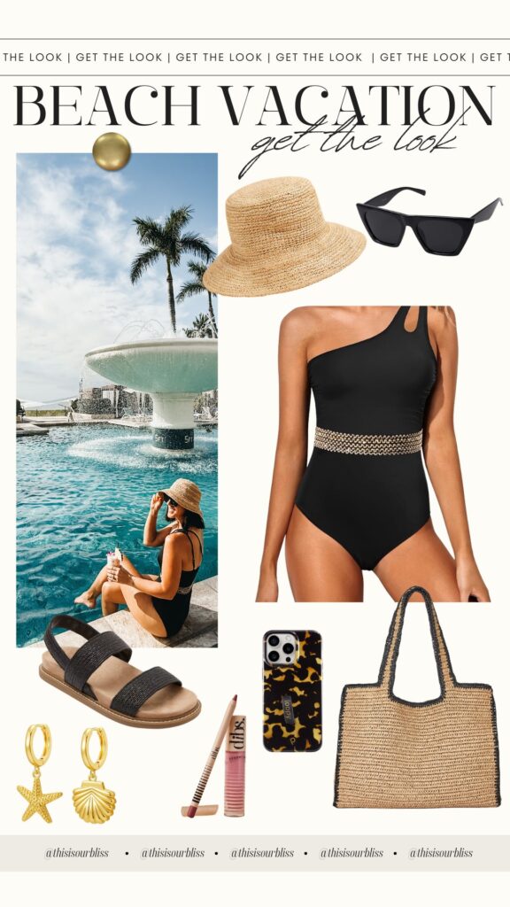 what i wore in Maui - chic poolside look in Maui - This is our Bliss