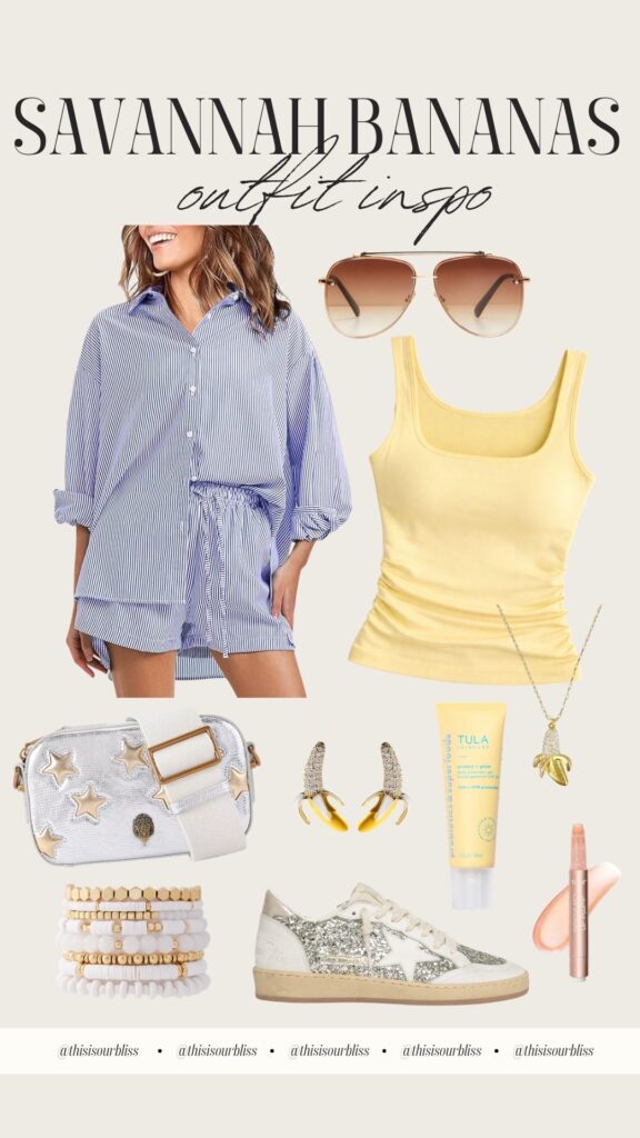 Savannah bananas Casual + Classic Game Day outfit - what I wore to the Savannah Bananas game in San Diego - This is our Bliss
